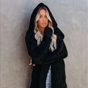 Vici collection cozy pocketed cardigan